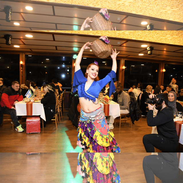 All Inclusive; Istanbul Bosphorus Dinner Cruise w/live shows - Bosphorus bridges and illuminated landmarks, from the water
