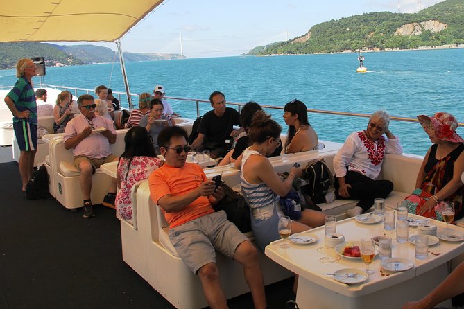 Bosphorus Luxury Lunch Cruise & Black Sea Swimming Experience - Bridges matter here: passing under the Bosphorus giants