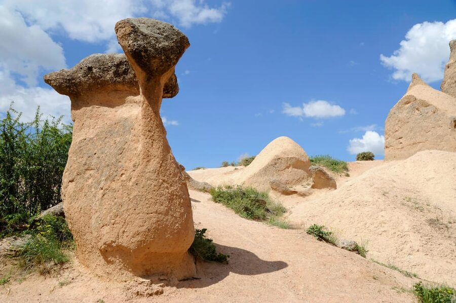 From Istanbul: Cappadocia Day Trip w/Flight - Pasabag Fairy Chimneys (Monks Valley): the multiple-headed shapes