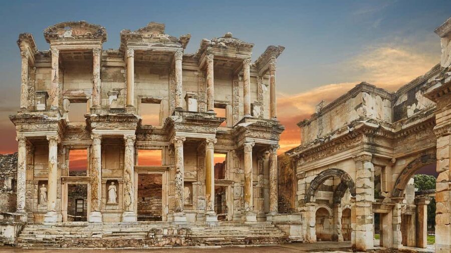 From Istanbul: Ephesus and House of Virgin Mary Day Trip - Ephesus Ancient City with a guided route that makes the ruins click