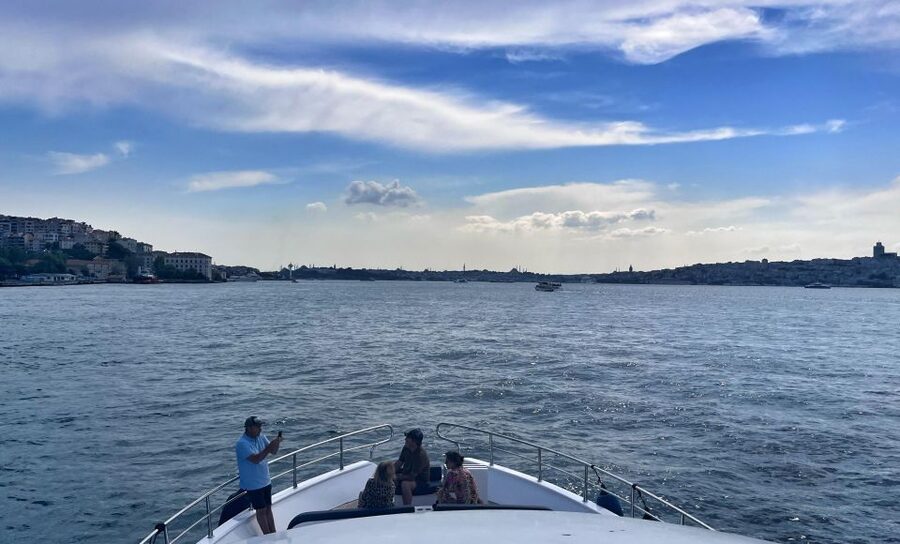 Guided Dolmabahce Palace Tour with Bosphorus Sunset Cruise - The 2.5-hour Bosphorus sunset cruise on a 25-meter luxury yacht
