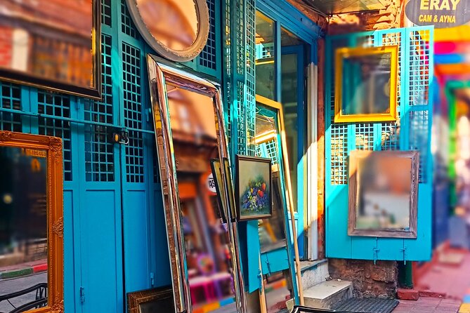 Half day Fener-Balat Walking Tour in Turkiye - A Jewish heritage stop inside a local shop setting