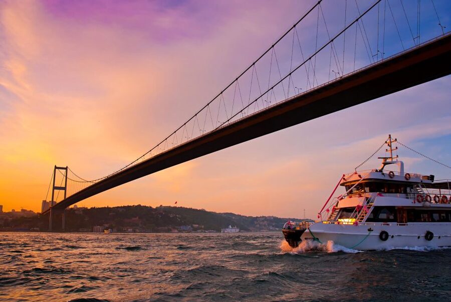 Istanbul: Bosphorus Boat Tour and Two Continents with Lunch - Crossing Europe to Asia by road on the Bosphorus Bridge