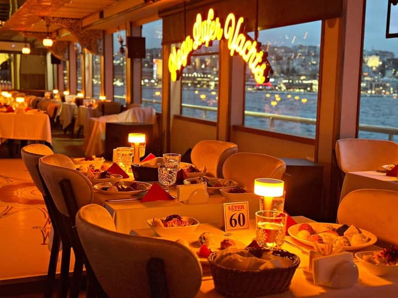 Istanbul: Bosphorus Dinner Cruise & Show with Private Table - Safety and yacht details: Mega Lüfer boats and what you cannot choose