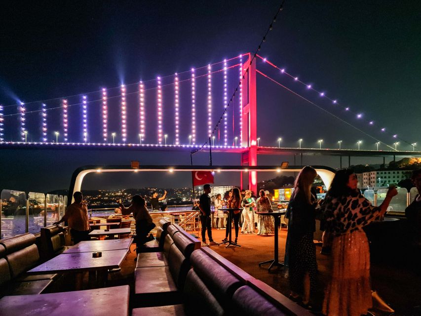 Istanbul: Bosphorus Dinner Cruise w/ Drinks & Entertainment - European shoreline to Asian shoreline: Beylerbeyi and the Maiden’s Tower stop