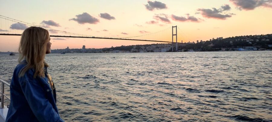 Istanbul: Bosphorus Sunset Cruise on Yacht with Live Guide - Ortaköy Mosque and the Bosphorus Neighborhood Vibe