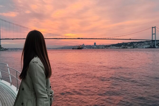 Istanbul Bosphorus Sunset Cruise with Wine on a Luxury Yacht - Asia shore highlights: Kanlica, Beylerbeyi Palace, and the Maiden’s Tower vibe