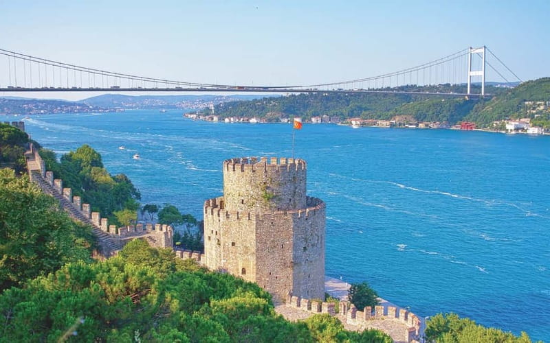 Istanbul: Guided Bosphorus Cruise & Golden Horn Bus Tour - Pierre Loti Hill by bus, Eyup Teleferik cable car down in about 2 minutes