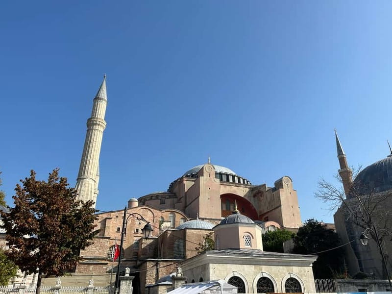 Istanbul: Hagia Sophia Ticket with Audio Guide & Blue Mosque - Blue Mosque audio and free entry across the square