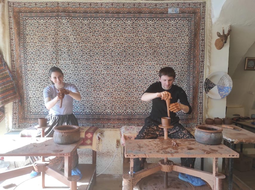 Istanbul: Pottery Workshop - The 45-minute plan: red clay demo, then your own pottery steps