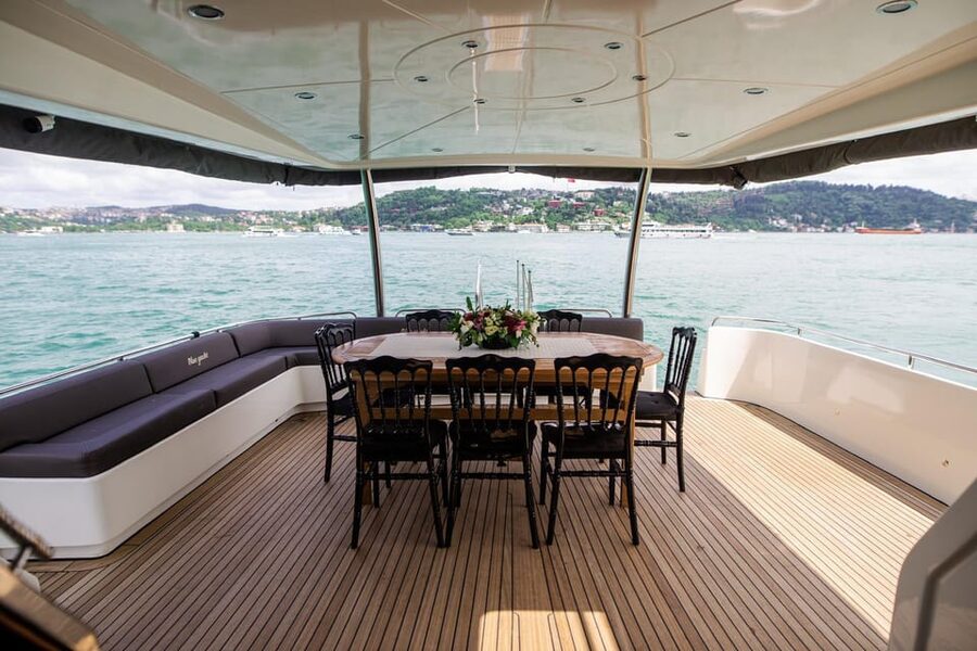 Istanbul: Private Bosphorus Tour On Luxury Yacht Pre #7 - Onboard Comfort: Deck Space, Refreshments, and No-Fuss Style