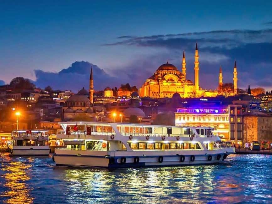 Istanbul: Sunset Bosphorus Yacht Cruise with A break on Asia - From the Bosphorus Bridge to Rumeli Hisarı: fortresses and scale