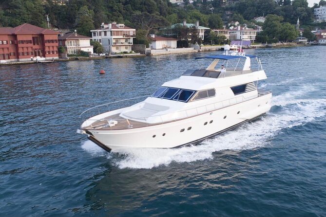 Istanbul Sunset Yacht Cruise on the Bosphorus with Transfers - Bridges and Galatasaray Island: the Bosphorus view at full scale