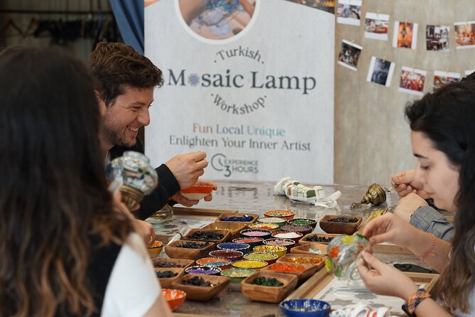 Istanbul: Turkish Mosaic Lamp Workshop in Galata – All Included - Galata Atelier Arrival: The practical setup before you start