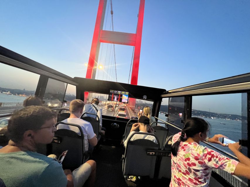 Istanbul: Two Continents Evening Bus Tour with Commentary - Audio commentary in multiple languages, and how to actually use it