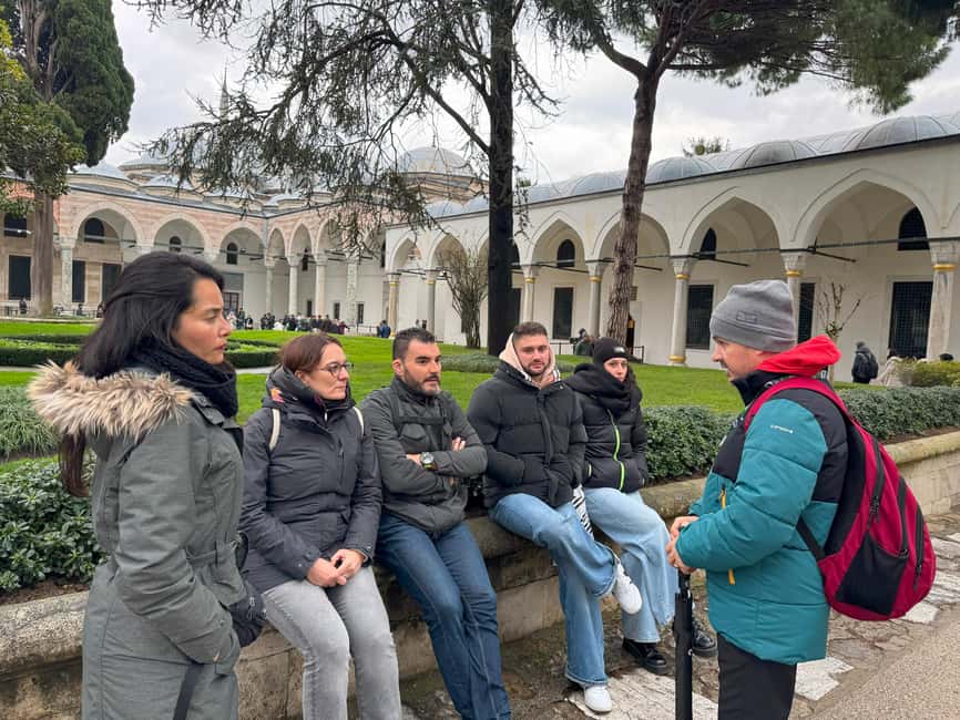 Istanbul Walking Tour: Mosques, Palace, Cistern with Lunch - Blue Mosque: what to look for during the tile and dome time