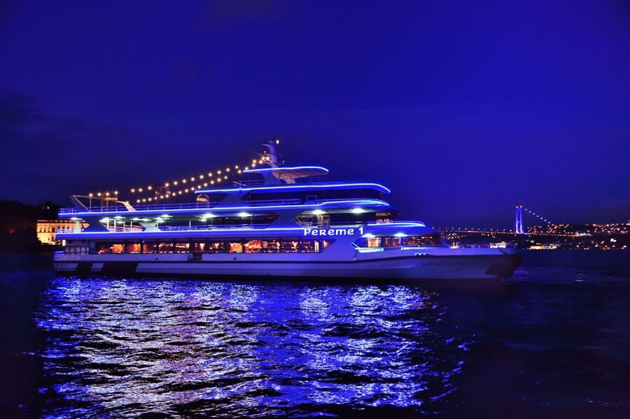 New Year Party on the Bosphorus dinner unlimited drinks inc. - Sailing the Bosphorus: Palaces, Bridges, and the Fatih Sultan Mehmet View