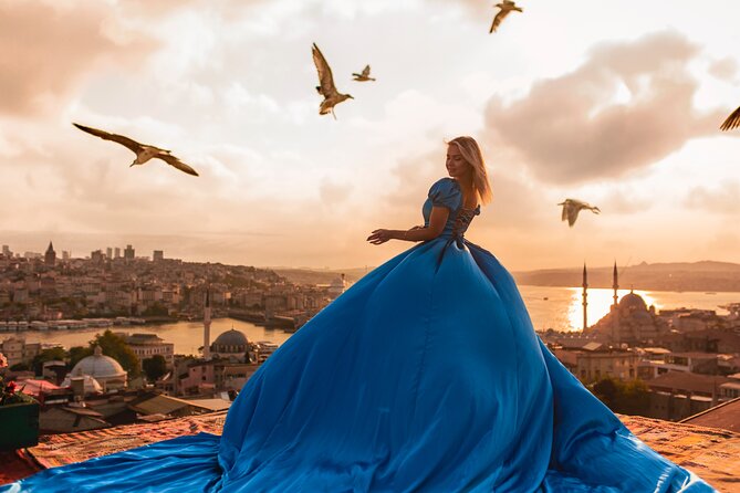 Rooftop Flying Dress Photo Shoot in Istanbul - Why This Flying Dress Shoot Works So Well in Istanbul